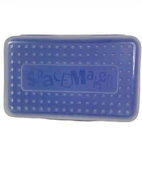 Spacemaker Clear and Blue Pencil Box 8in School Supply